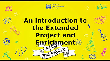 Hills Road Virtual Open Evening  EPQ & Enrichment session