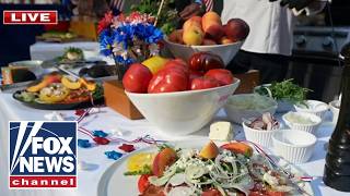 Chefs David Burke And Robert Irvine Create America 250 Bbq Spread