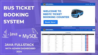 Bus Ticket Booking System  | Full Stack Java Project | JSP &  Servlet + MySql Database screenshot 2
