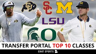 Transfer Portal Rankings: Top 10 College Football Classes In 2023 Ft. Michigan, Colorado, USC & LSU