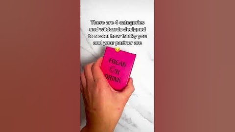 The naughtiest couple drinking game designed to get you drunk, wild & freaky 🥵 #freakordrink