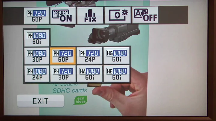 AG-HMC40 AVCCAM Camcorder: "How do I navigate all the Menus?"