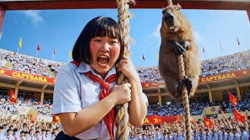 Capybara thách đâu bé Mai và cái kết bất ngờ #capybara