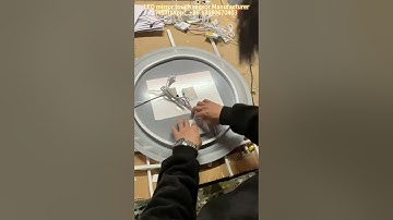 Making a smart touch sensor mirror with led strip light #ledmirror #lightmirror #smartmirror #mirror