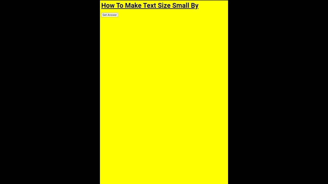 JavaScript Program How To Make Text Small By Coding shorts YouTube javascript-program-how-to-make-text-small-by-coding-shorts-youtube
