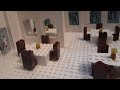 lego Titanic :l&#39;inondation de la salle à manger/flooding of the dining room .