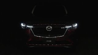 【商品説明】MAZDA CX-80 ライト点灯シーン