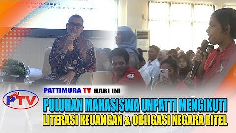 PULUHAN MAHASISWA UNPATTI MENGIKUTI LITERASI KEUANGAN & OBLIGASI NEGARA RITEL