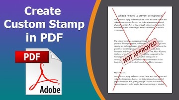 How to create a custom stamp in adobe acrobat pro dc
