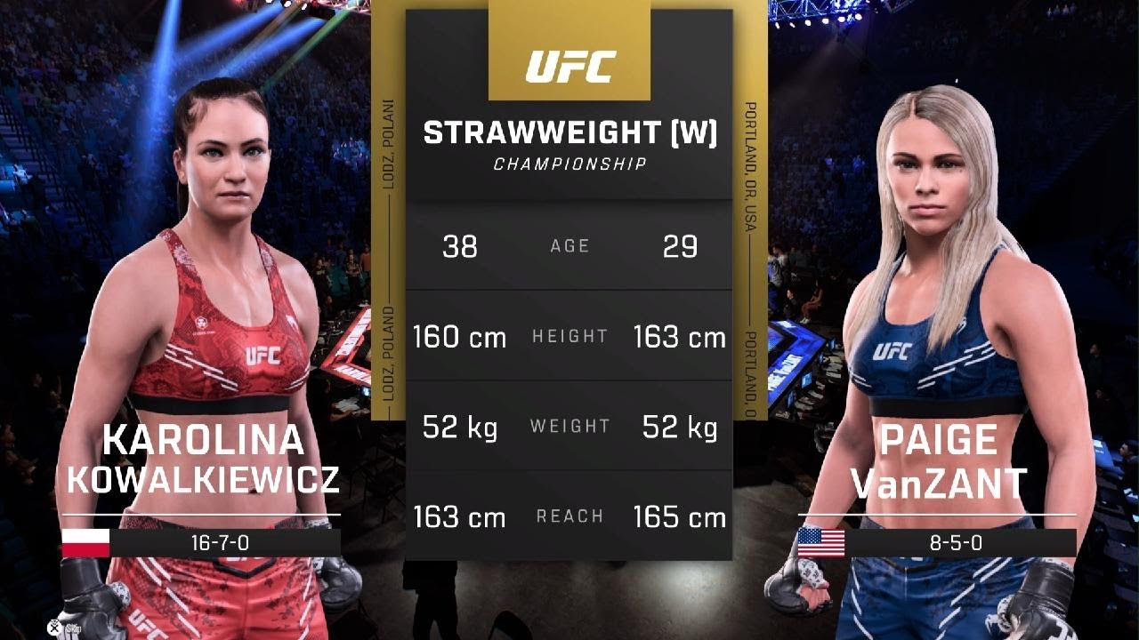 The Ultimate Battle Karolina Kowalkiewicz vs. Paige VanZant UFC 5