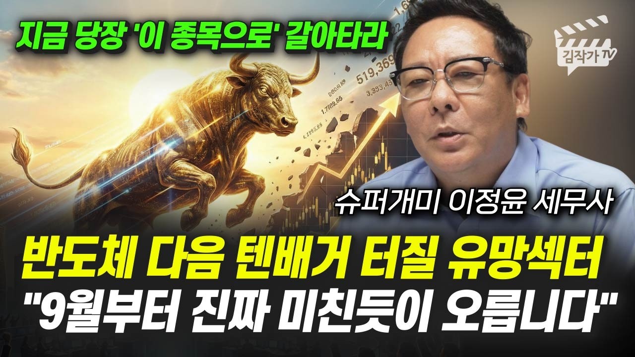반도체 다음 텐배거 터질 유망섹터, 9월부터 진짜 미친듯이 오릅니다 (슈퍼개미 이정윤 세무사)