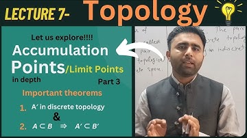 Accumulation points part 3 | limit points | Theorems | Qais Ali Khan | Topology by Qais Ali Khan
