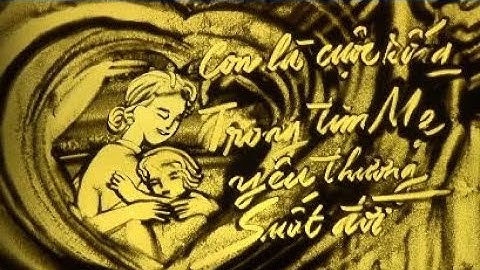 Tranh cát động Nụ cười Mẹ