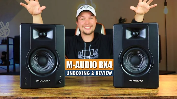 BEST BUDGET STUDIO MONITORS 2021? | M-Audio BX4 Studio Speakers (Unboxing & Review)