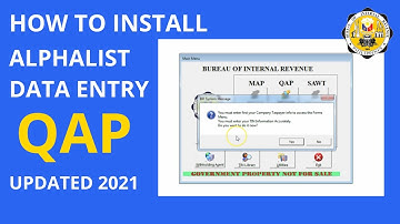 HOW TO INSTALL ALPHALIST DATA ENTRY UPDATED 2021