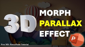 3D Parallax Effect in PowerPoint❤️😍| Morph Transition | PPT Pro tips