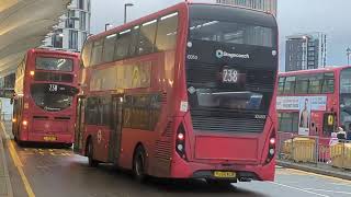 Here is the Stagecoach bus 10350 on the number 238 in Stratford Saturday 21 December 2024