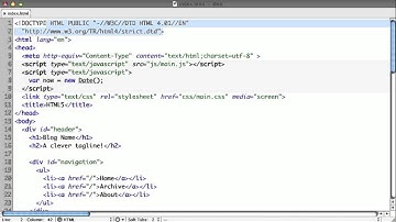 HTML5 Training Course: Basic - Doctype and Updated Tags