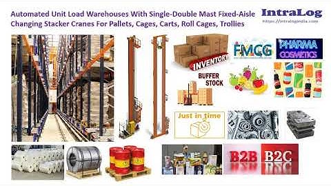 Automated  Warehouses With Unit Load Stacker Cranes