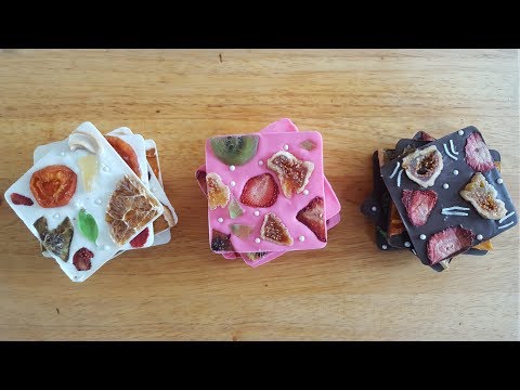 DIY Dried Fruit Chocolate Bars - No Oven Required