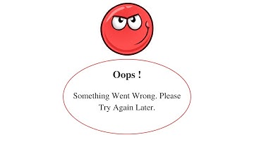 Fix Red Ball 4 Oops Something Went Wrong Error. Please Try Again Later Problem Error Solved