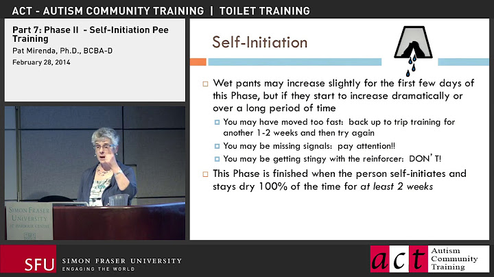 Toilet Training Part 7: Phase II – Self-Initiation Pee Training