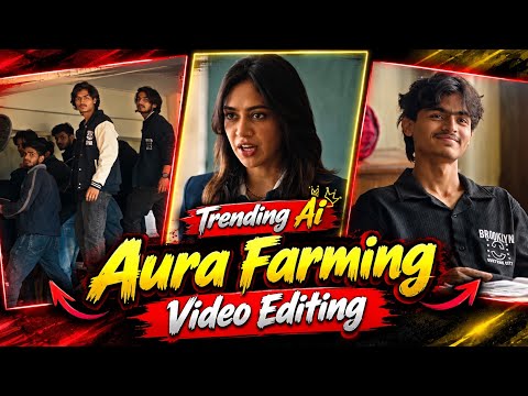 Trending AURA Farming Reels Editing Tutorial | Instagram Viral Study Group K Drama Ai Video Editing