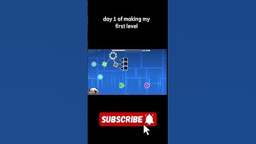 day of making my first level 1/30 #geometrydash
