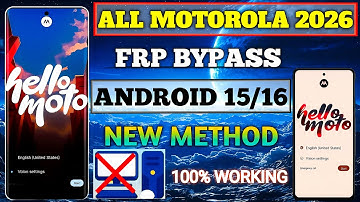 Motorola FRP Bypass 2026 ✅ | Skip Google Lock After Reset | No PC