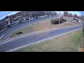 Surveillance video of accident which took out bus shelter in Howell