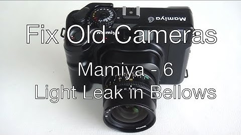 Fix Old Cameras: Mamiya 6  Light Leak in Bellows