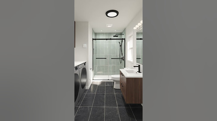 Petite salle de bain avec coin lessive | RONA