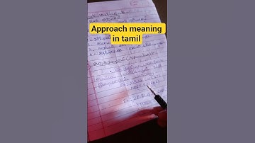 approach meaning in tamil #publicadministrationtamil #politicalsciencetamil #educationtamil