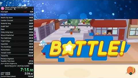 Steven universe save the light speedrun all bosses 1:28:13