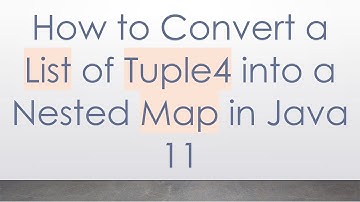 How to Convert a List of Tuple4 into a Nested Map in Java 11