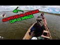 como fazer isca para pescar enquanto os caras pega peixe de tarrafa Lucas aventura pescando parte 3