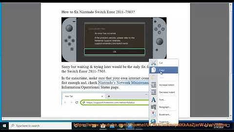 Fix Nintendo Switch Error 2811-7503