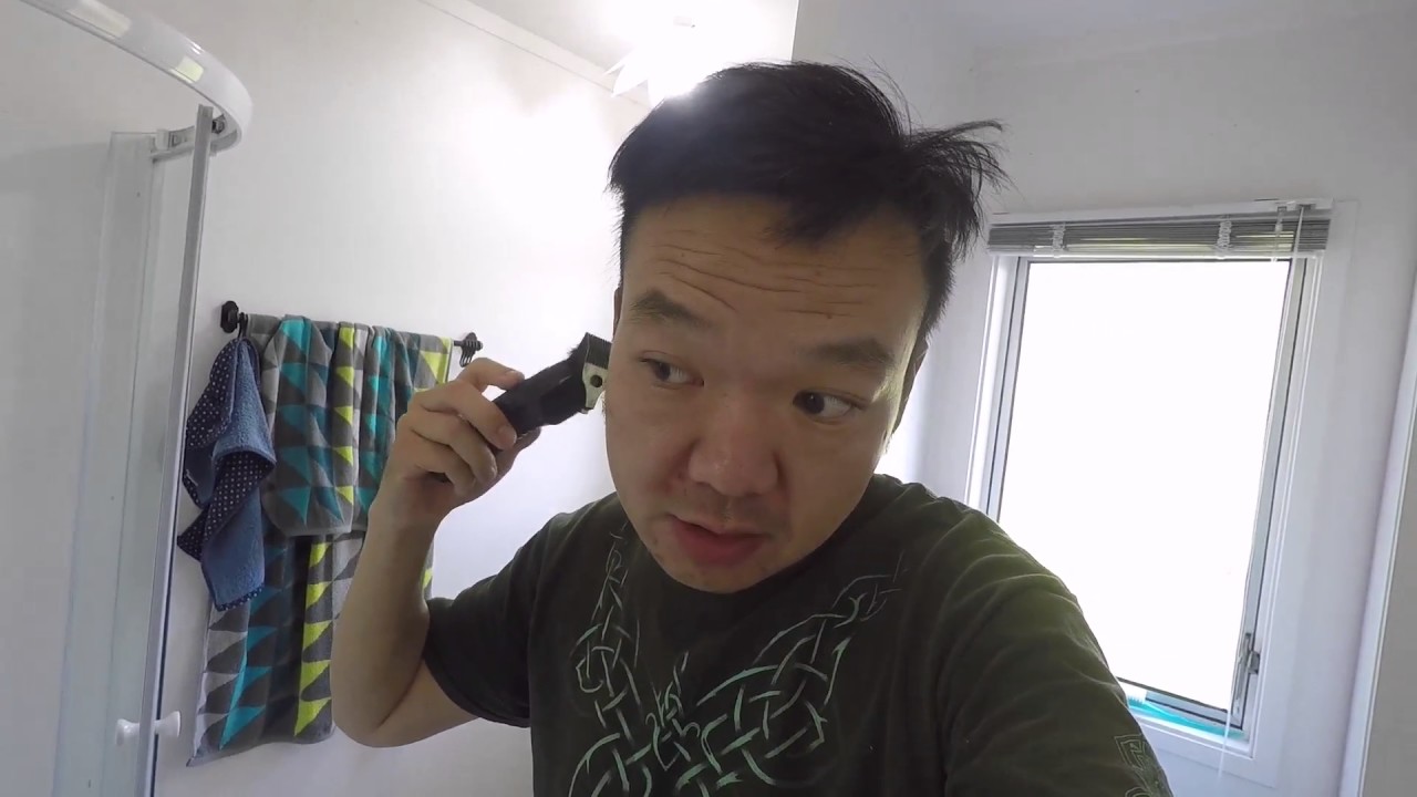 自己给自己理发 剃光篇 Do A Haircut For Myself And Failed Go熊177 Youtube