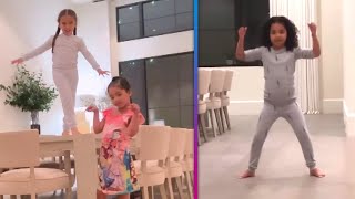 True Thompson and Dream Kardashian DANCE to a Kanye West Classic