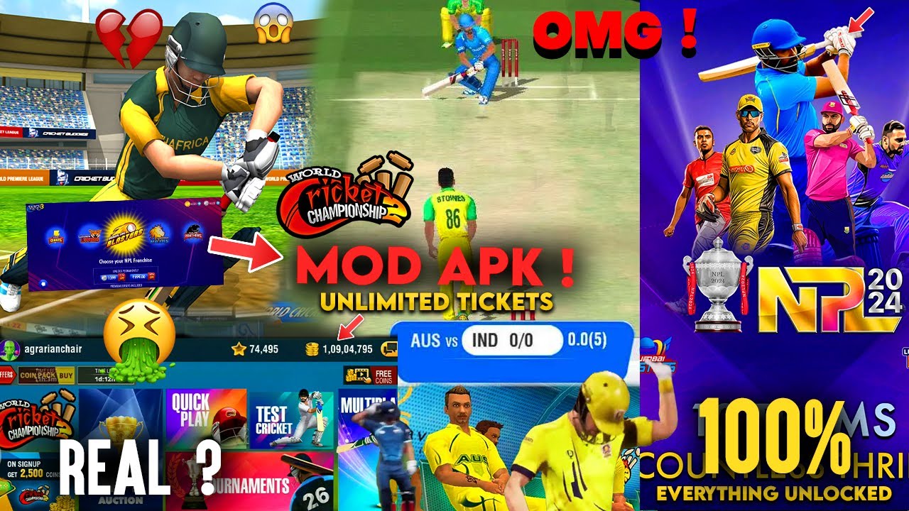 WCC2 MOD APK ? Working ! Everything Unlocked, Unlimited Coins