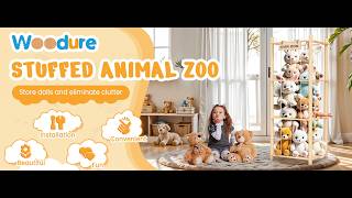 Organize Plush Toys Easily with Woodure Stuffed Animal Holder