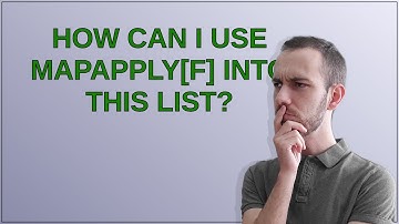 Mathematica: How can I use MapApplyf into this list?