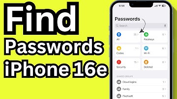 How to Find saved Passwords on iPhone 16e (Where is Password)