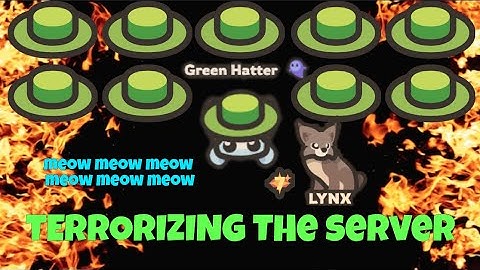 Taming.io - Green Hat Gang terrorizes a random server!