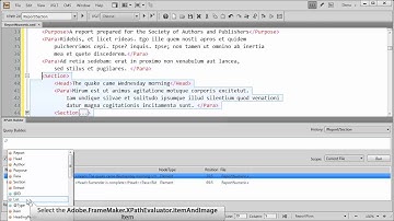 FrameMaker 11: XPath 2.0 support