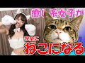 【悶絶注意】癒し系美少女がネコになりきる動画がクッソかわいい【若宮穂乃さん】world cute girl cat