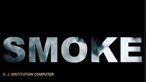 Creating Stunning Smoke Effects in Microsoft PowerPoint || S. J. INSTITUTION