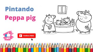 Desenho para colorir Peppa Pig : Hora de dormir 2