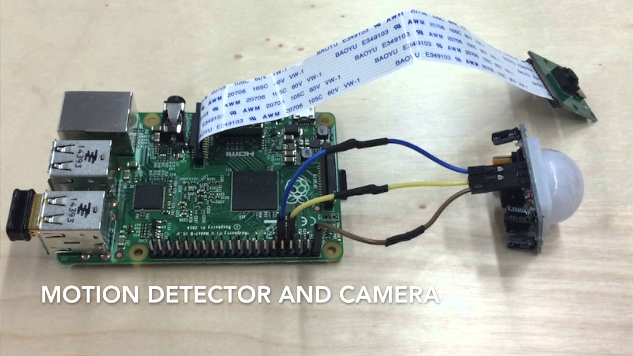 raspberry pi motion detector camera
