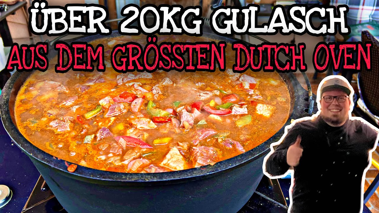 XXL Gulasch aus dem größten Dutch Oven DO18 / FT 18